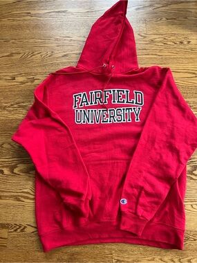 Champion Red Fairfield University Hoodie